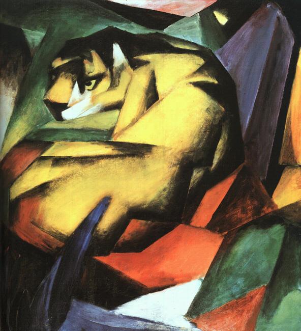 Franz Marc Tiger Germany oil painting art